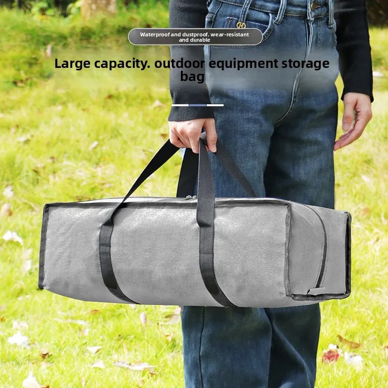 Outdoor Camping Rugs - カチオンオックスフォードクロスロング収納バッグ | 防水アウトドアキャンプテント/スリーピングパッド/ヨガマットキャリーバッグ 大容量オーガナイザー