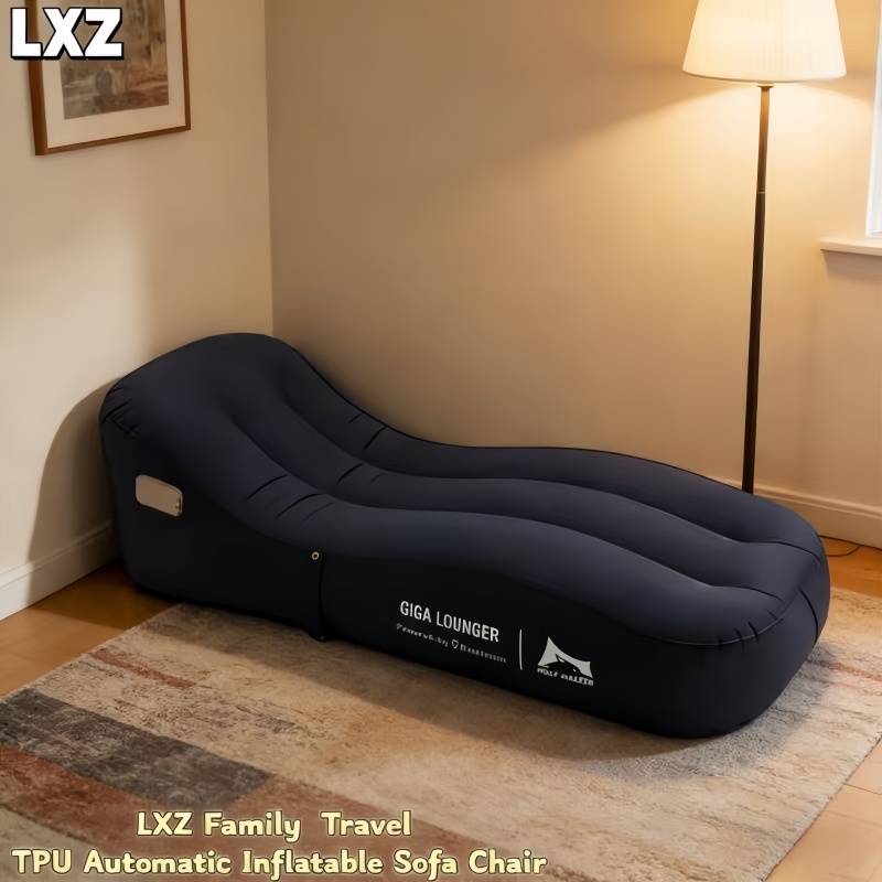 Bed Outdoor Camping - TPU自動膨張式チェア、屋外ポータブルキャンプ用インフレータブルソファ、USB充電式、家族旅行用レジャーエアーカッションベッド