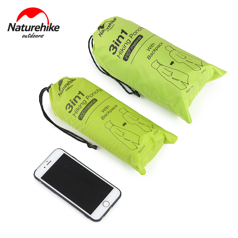 Naturehike レインジャケット 3 in 1 Ult - Camping Rain Poncho のレビューと価格