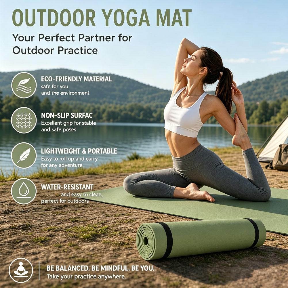 滑り止め加工のEVA製ヨガマット。軽量で防水性があり、持ち運 - Outdoor Camping Rugs のレビューと価格