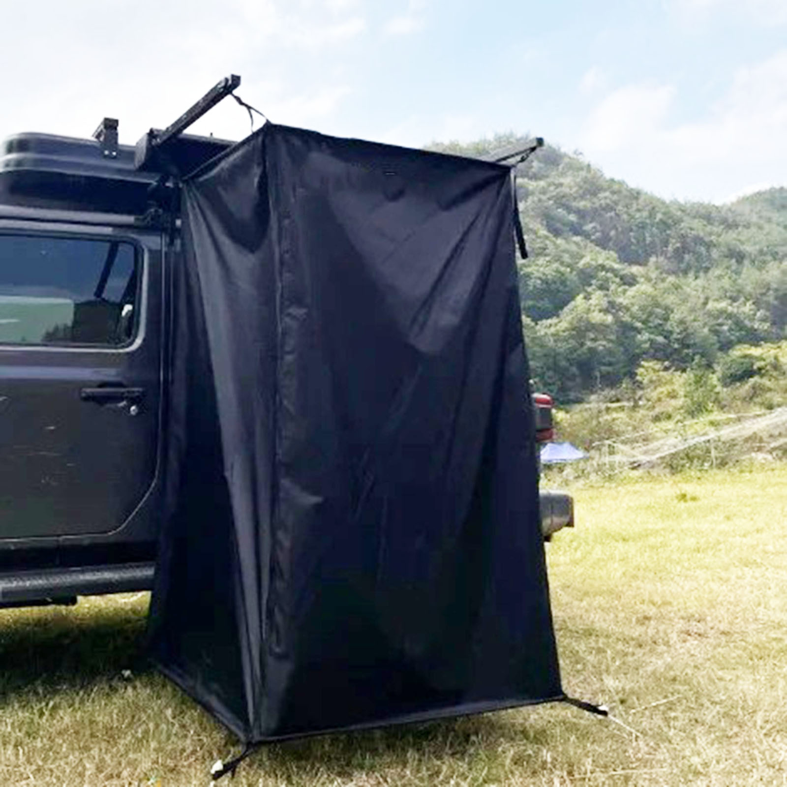 ポータブル車両サイドシャワーテント 自動車RVテールゲートバ - Outdoor Camping Van Tent のレビューと価格