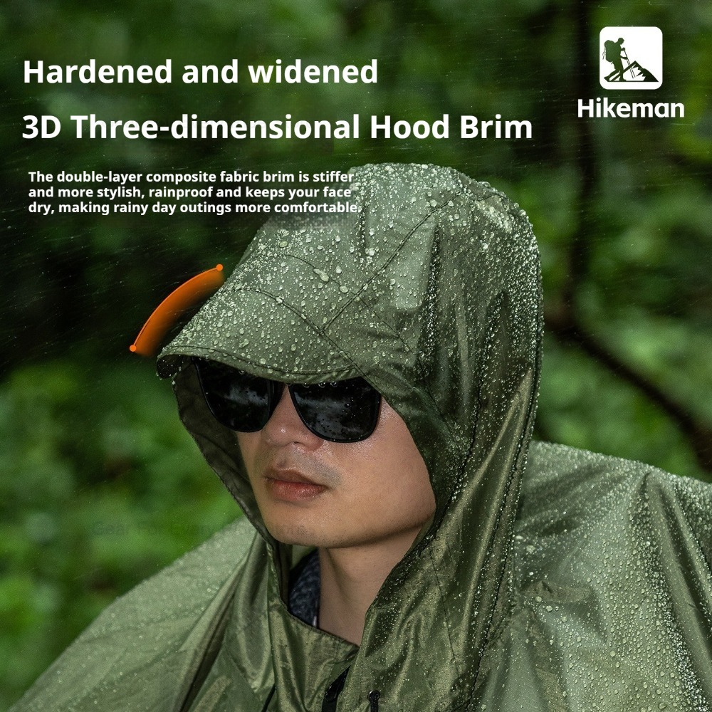 超軽量ジッパー式レインコート。210Tポリエステル素材で防水 - Camping Rain Poncho のレビューと価格