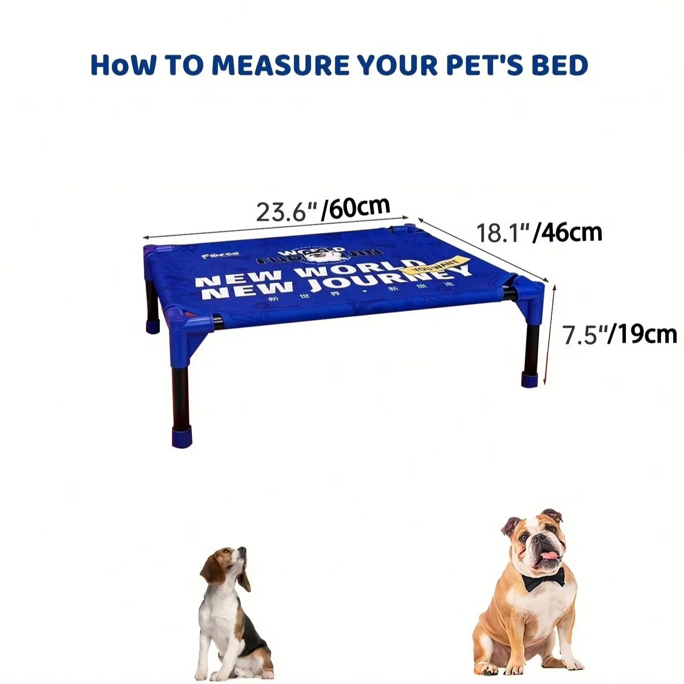 FULED ポータブル屋外用高床式犬用ベッド 通気性メッシュ - Outdoor Camping Dog Bed のレビューと価格