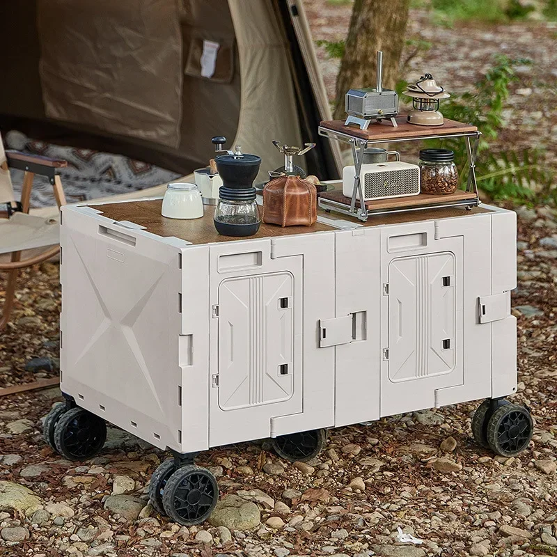 多機能アウトドアキャンプ用トロリーケース、ピクニック用具、折 - Outdoor Camping Trolley のレビューと価格