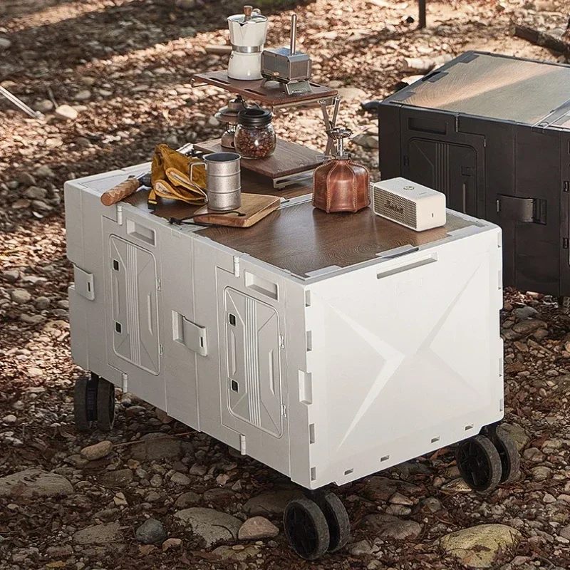 多機能アウトドアキャンプ用トロリーケース、ピクニック用具、折 - Outdoor Camping Trolley のレビューと価格