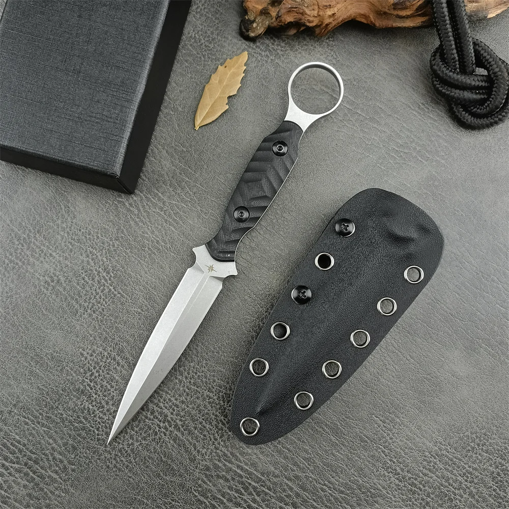 USA TOOR 固定刃ナイフ高品質 D2 ブレード G10 - Outdoor Camping Usa のレビューと価格