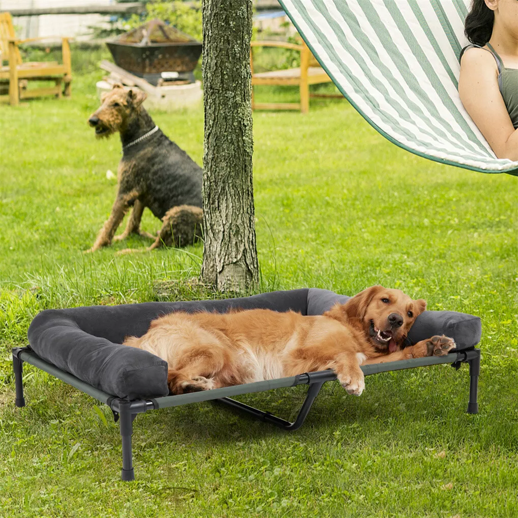 BINGOPAW 高さ調整可能な犬用ベッド。通気性の良いメッ - Outdoor Camping Dog Bed のレビューと価格