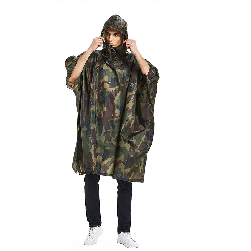 3in1レインコートバックパック、レインカバー、レインコート - Camping Rain Poncho のレビューと価格