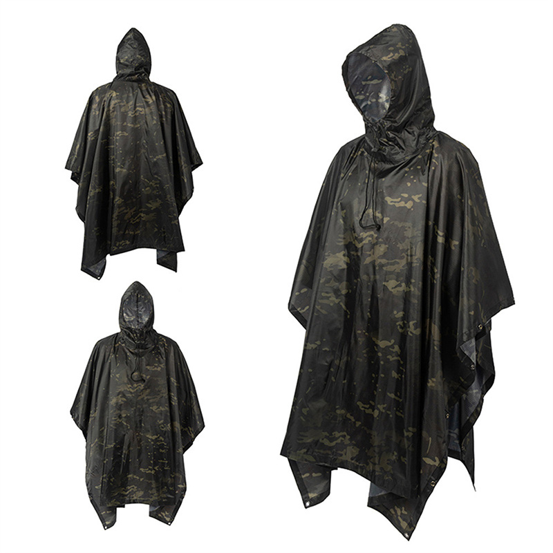 3in1レインコートバックパック、レインカバー、レインコート - Camping Rain Poncho のレビューと価格