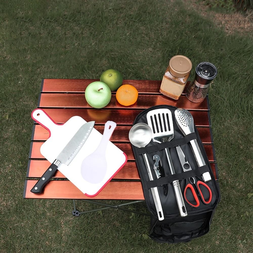 2024 ピクニック用品セット収納袋ハイキングキャンプバーベ - Outdoor Camping Dining Set のレビューと価格