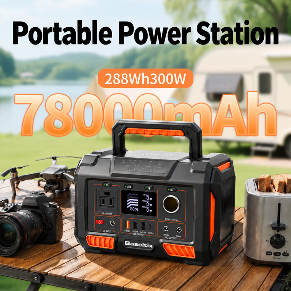 78000mAhの大容量ポータブル電源。300W、228Wh - Outdoor Camping Usa のレビューと価格
