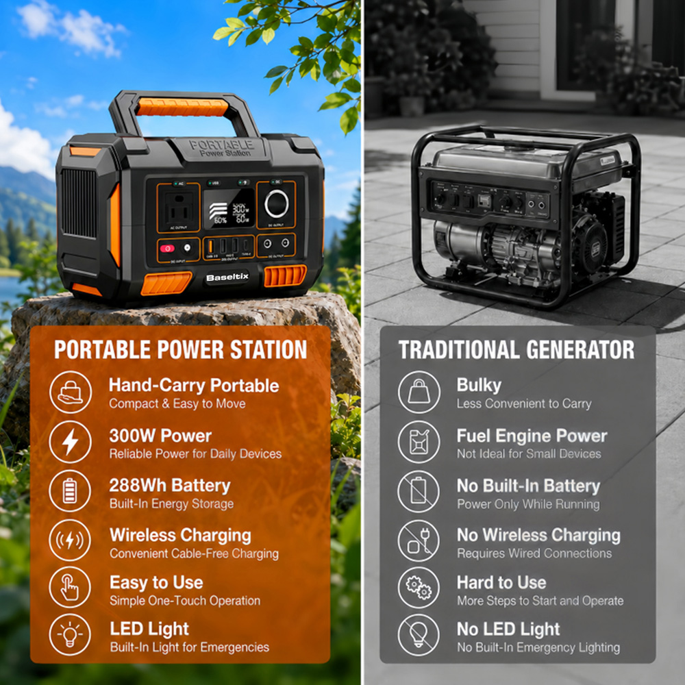 78000mAhの大容量ポータブル電源。300W、228Wh - Outdoor Camping Usa のレビューと価格