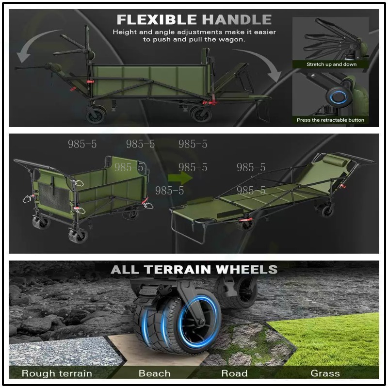 ヤードホームアウトドアトロリーキャンプ釣りレジャーレストユー - Outdoor Camping Trolley のレビューと価格