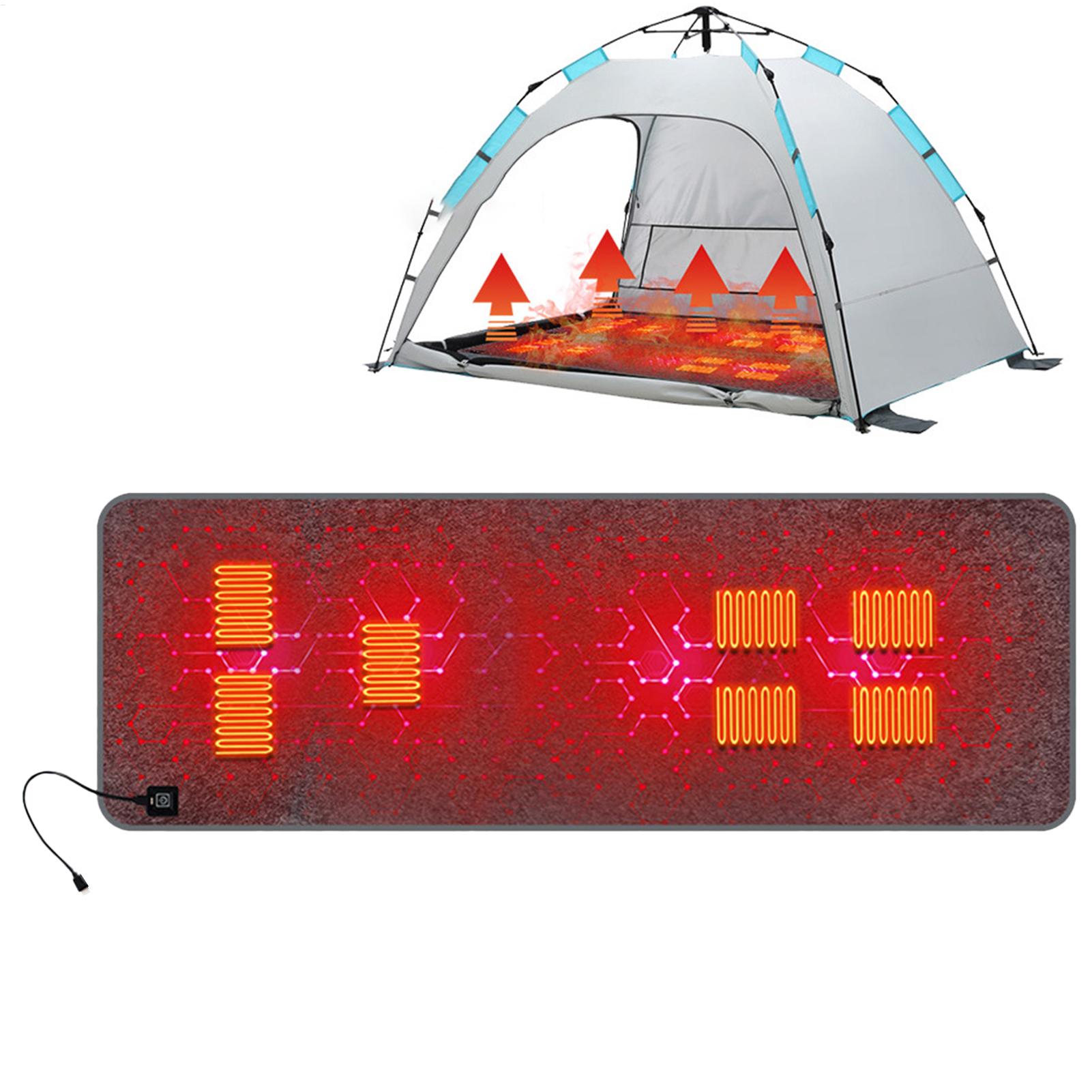 7つの加熱エリアを備えたキャンプ用チェア、加熱マット、屋外旅 - Outdoor Camping Rugs のレビューと価格